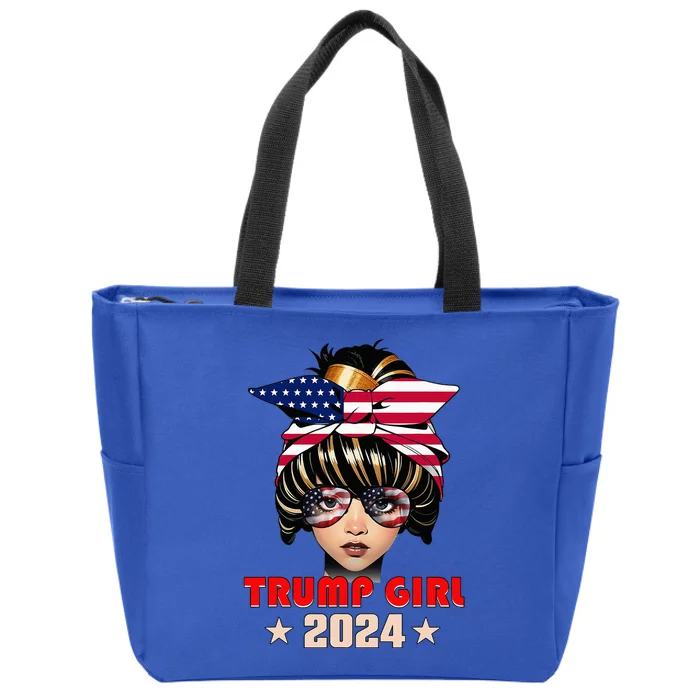 Trump 45 47 Trump Girl 2024 Zip Tote Bag