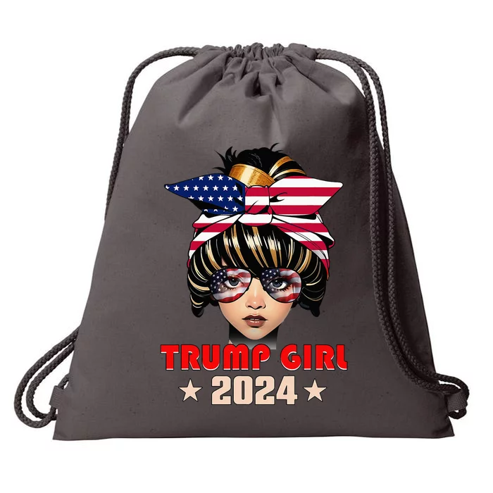 Trump 45 47 Trump Girl 2024 Drawstring Bag