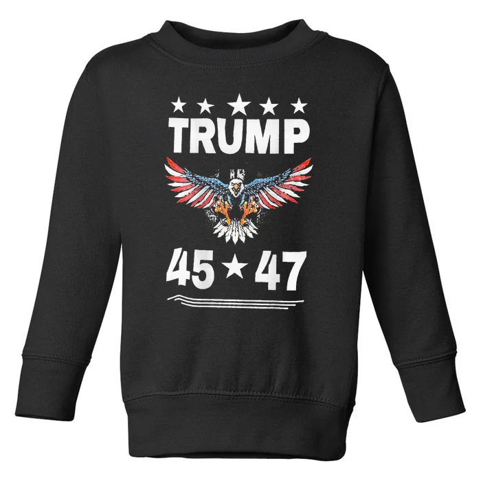 Trump 45 47 Toddler Sweatshirt