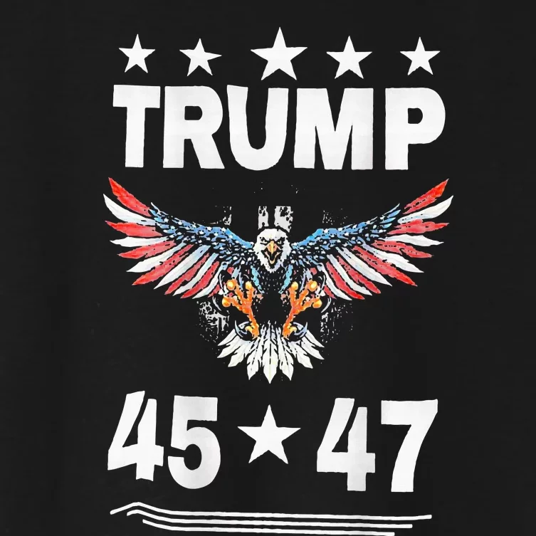 Trump 45 47 Women's Crop Top Tee