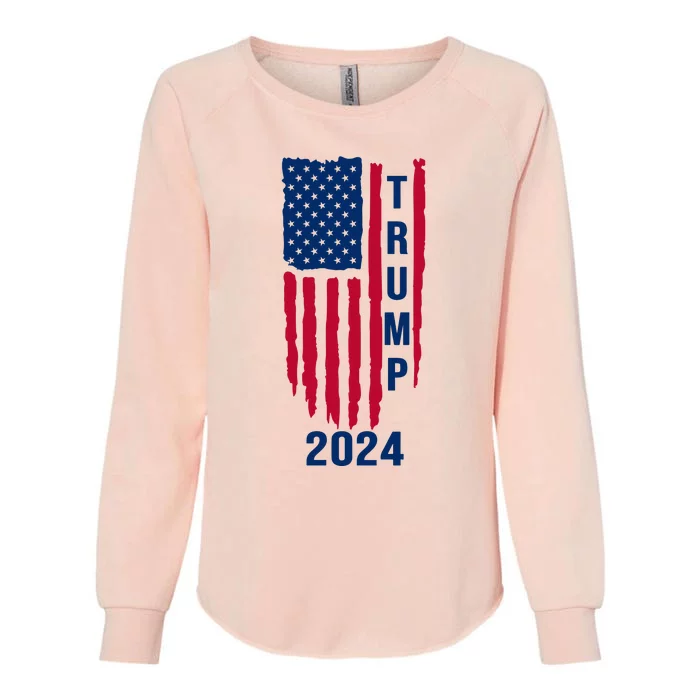 Trump 45 47 2024 Womens California Wash Sweatshirt