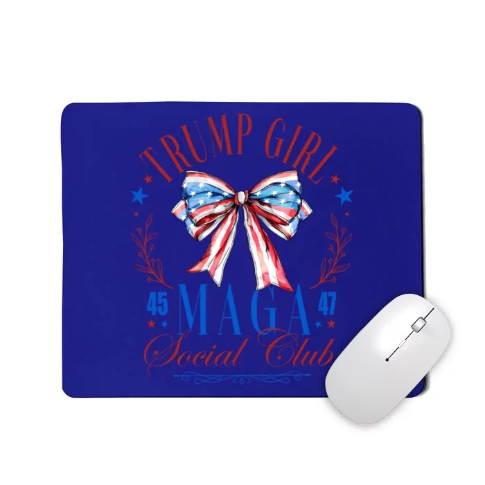 Trump 45 47 Maga Est 2024 Social Club Happy 4th Of July Gift Mousepad