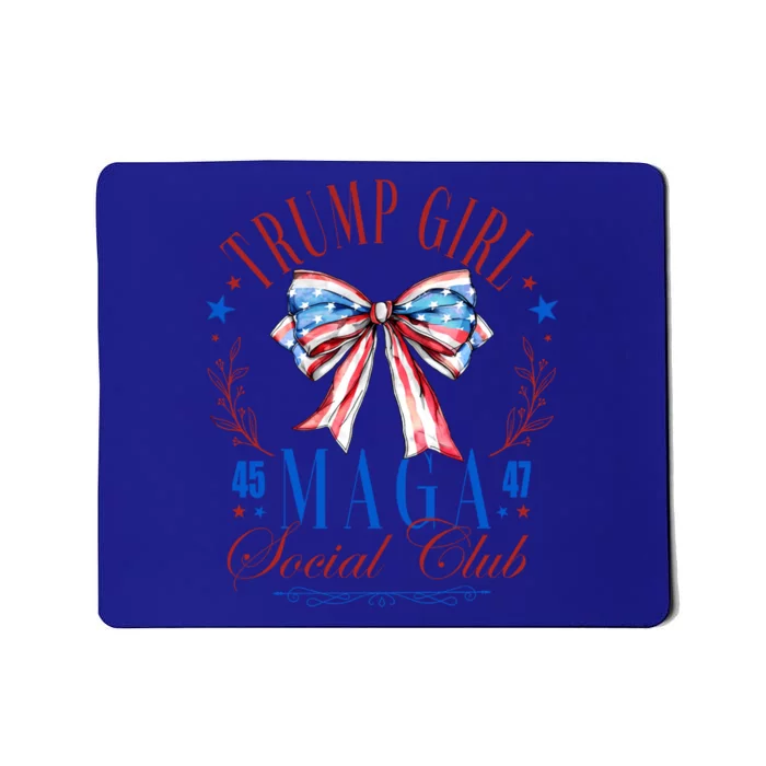 Trump 45 47 Maga Est 2024 Social Club Happy 4th Of July Gift Mousepad