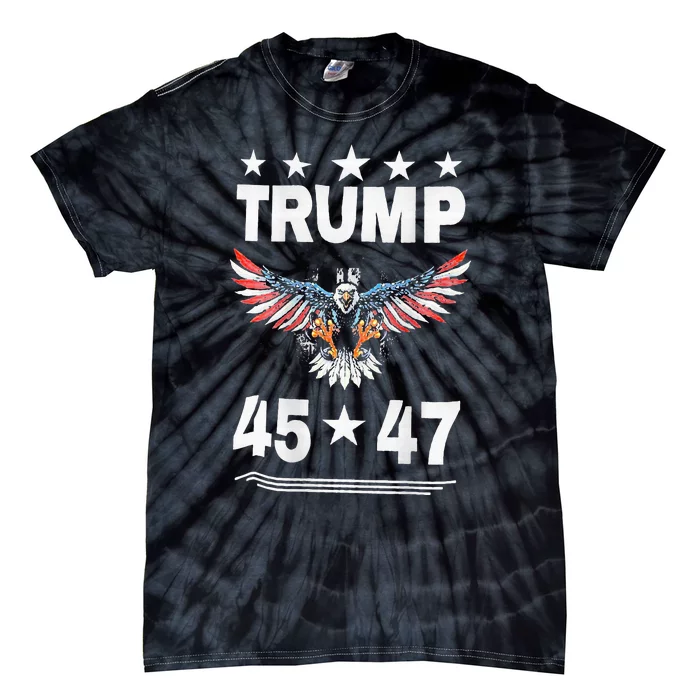 Trump 45 47 Tie-Dye T-Shirt