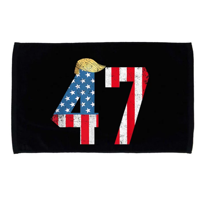 Trump 45 47 2024 President Vintage Microfiber Hand Towel