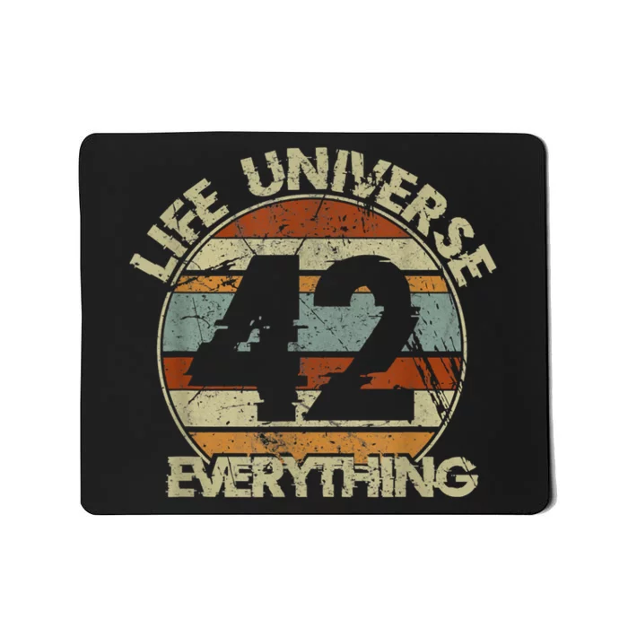 The 42 Answer To Life The Universe And Everything Mousepad