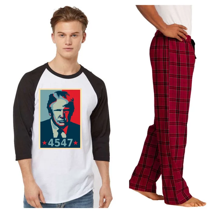 Trump 45th And 47th President Election 2024 Donald Trump Gift Raglan Sleeve Pajama Set