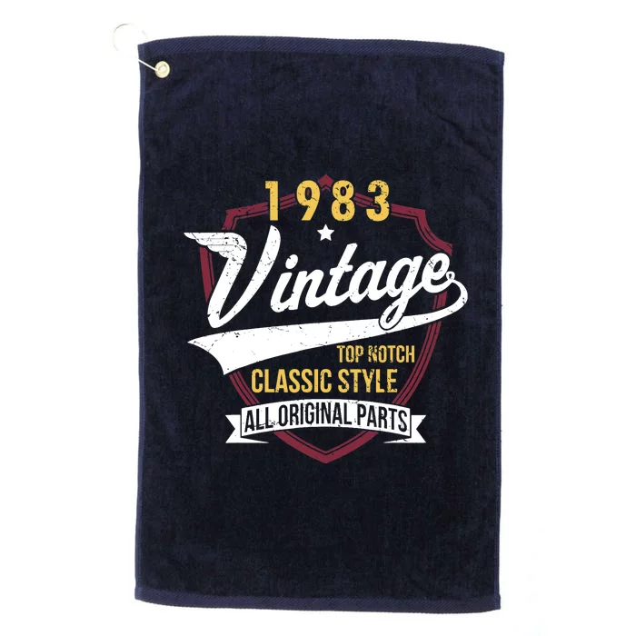 Turning 40 Birthday Decorations 40th BDay 1983 Birthday Platinum Collection Golf Towel