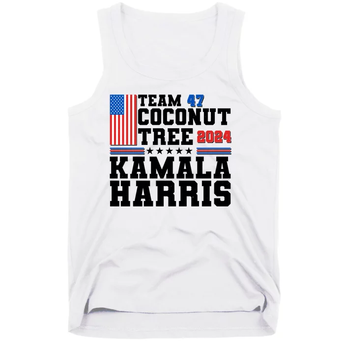 Team 47 Coconut Tree 2024 Kamala Harris 2024 Election Tank Top