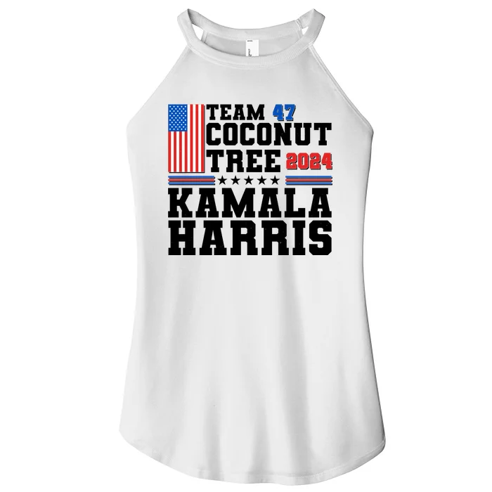 Team 47 Coconut Tree 2024 Kamala Harris 2024 Election Women’s Perfect Tri Rocker Tank