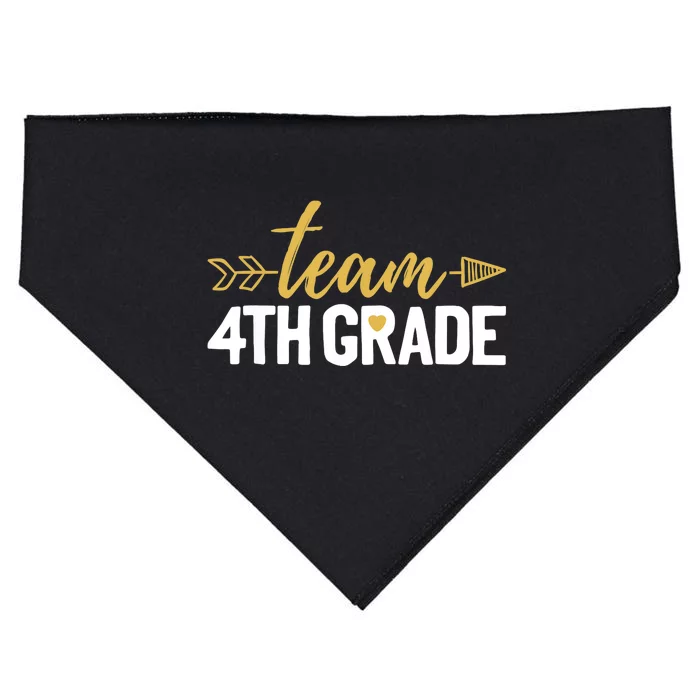 Team 4th Grade Hello Fourth Grade Crew Squad Teacher USA-Made Doggie Bandana