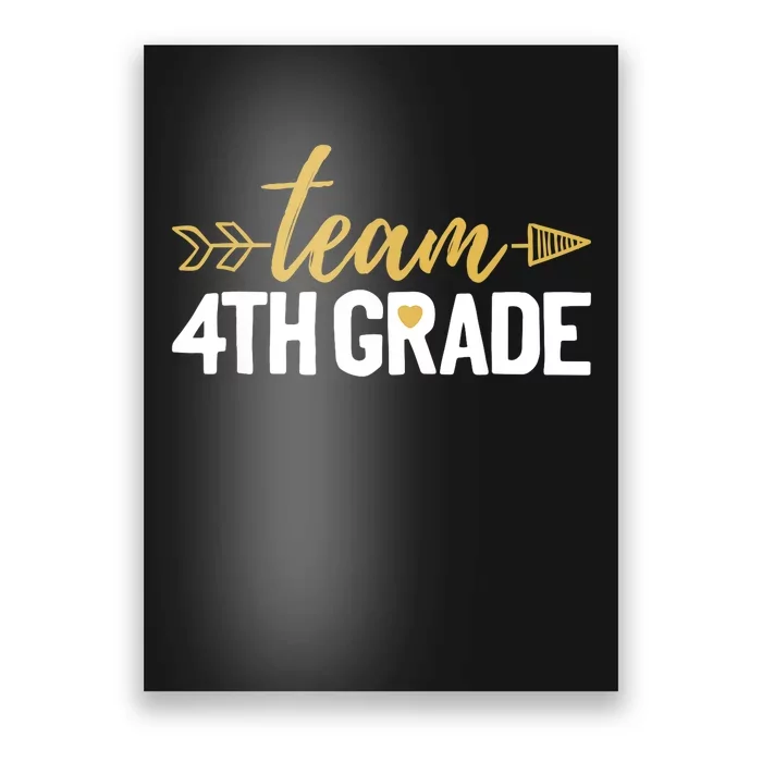 Team 4th Grade Hello Fourth Grade Crew Squad Teacher Poster