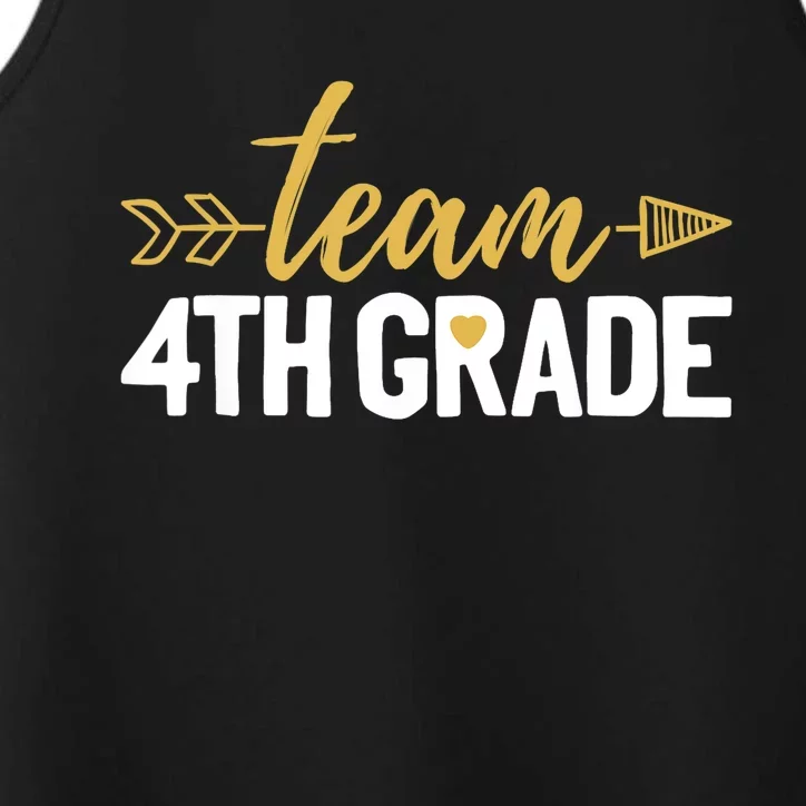 Team 4th Grade Hello Fourth Grade Crew Squad Teacher Performance Tank