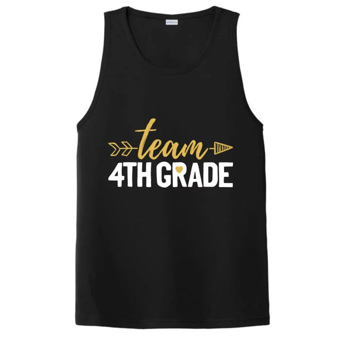 Team 4th Grade Hello Fourth Grade Crew Squad Teacher Performance Tank