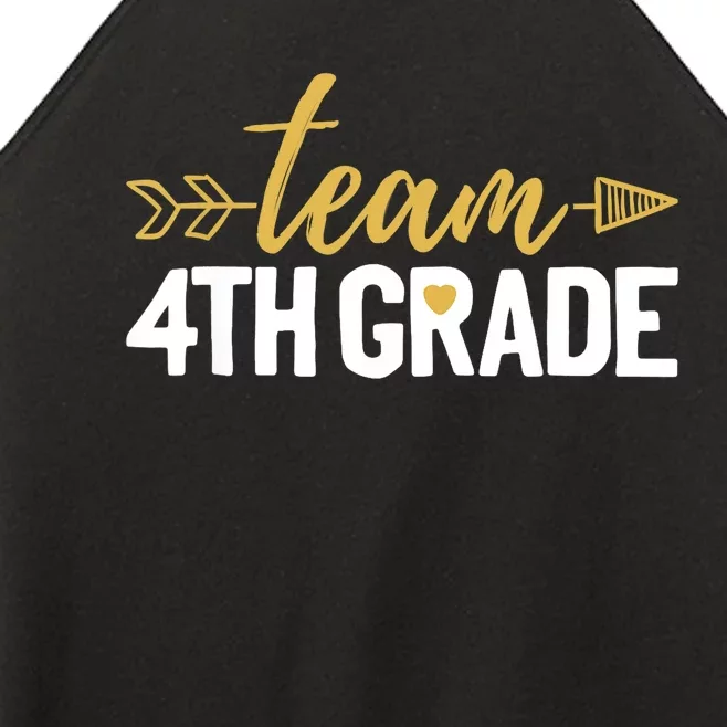 Team 4th Grade Hello Fourth Grade Crew Squad Teacher Women’s Perfect Tri Rocker Tank