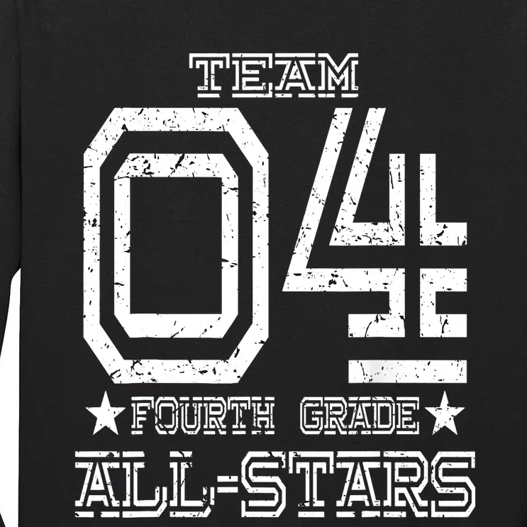 Team 4th Grade All-stars Sport Jersey Tall Long Sleeve T-Shirt