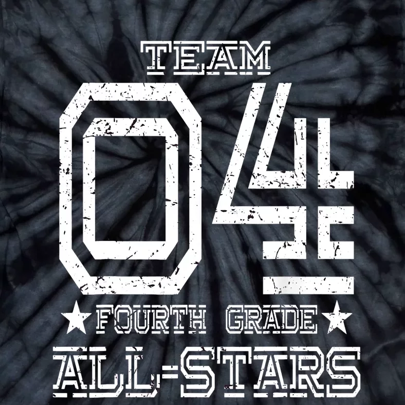 Team 4th Grade All-stars Sport Jersey Tie-Dye T-Shirt