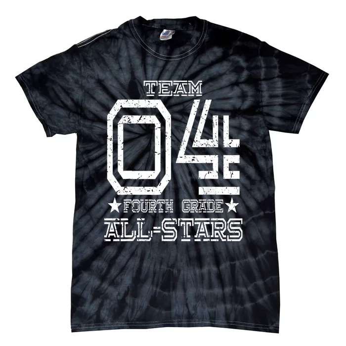 Team 4th Grade All-stars Sport Jersey Tie-Dye T-Shirt