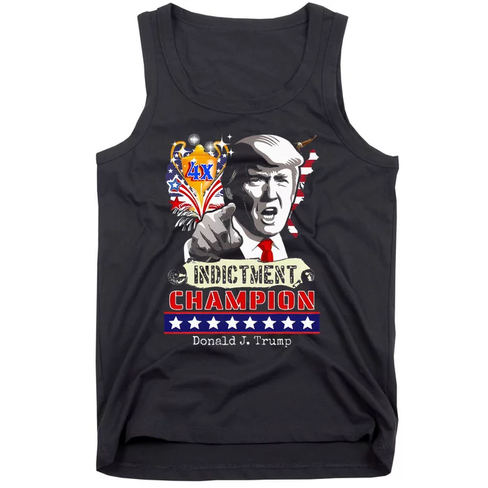 Trump 4Time Indictment Champ Tank Top