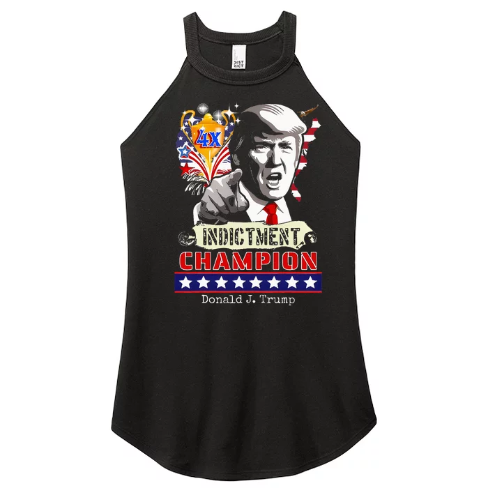 Trump 4Time Indictment Champ Women’s Perfect Tri Rocker Tank