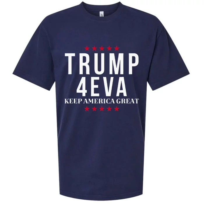 Trump 4EVA Keep America Great Sueded Cloud Jersey T-Shirt