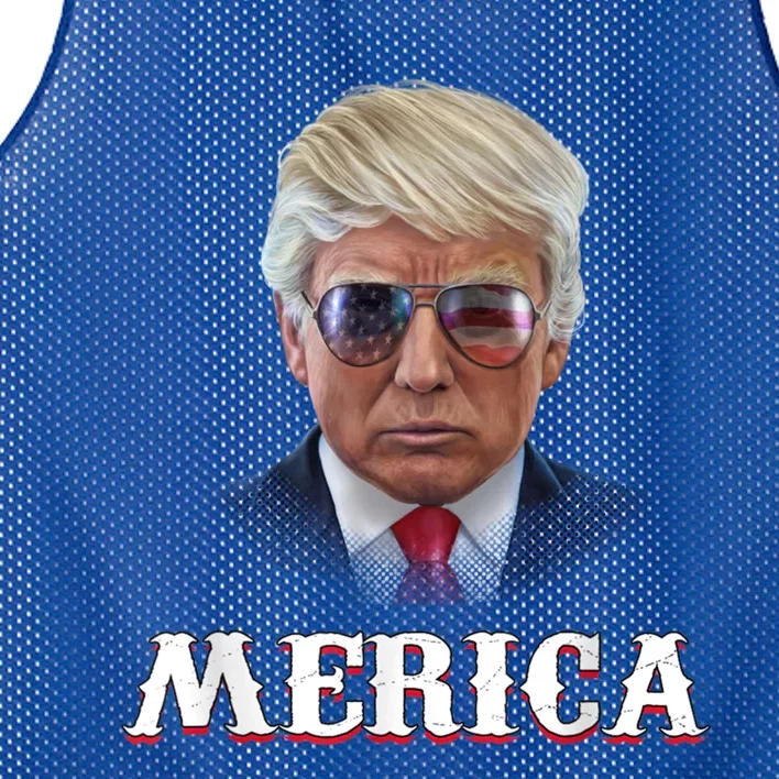 Trump 4th Of July Merica Funny D Onal T Rump 2024 Gift Mesh Reversible Basketball Jersey Tank