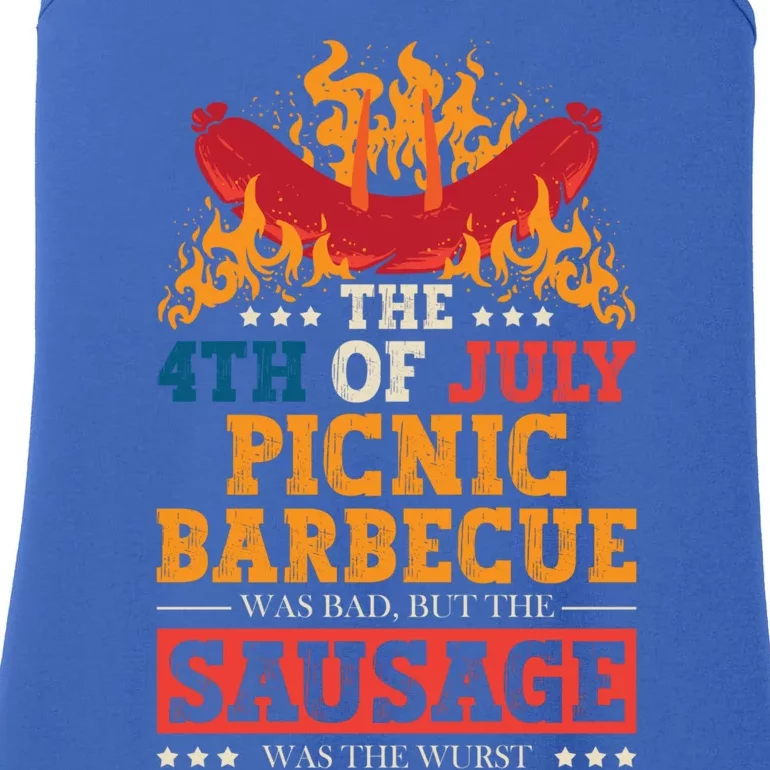 The 4th Of July Picnic Barbecue Was Bad Holiday Wurst Gift Ladies Essential Tank