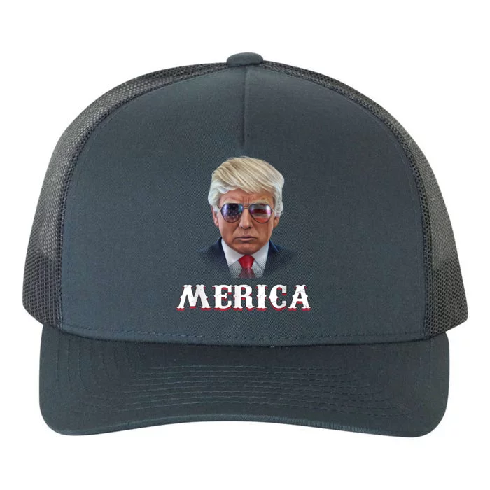 Trump 4th Of July Gift Funny Trump Merica Vintage Cute Gift Yupoong Adult 5-Panel Trucker Hat