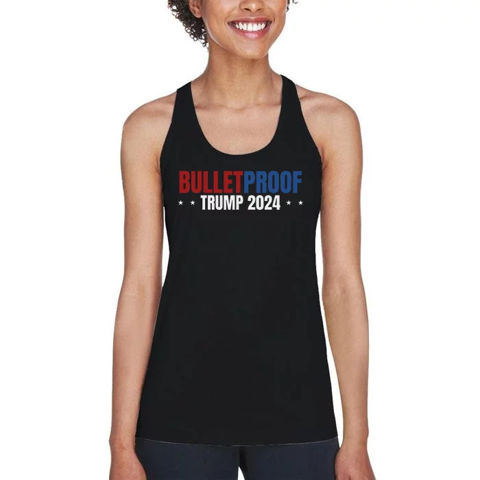 Trump 47 Patriotic 2024 Election Design Women's Racerback Tank