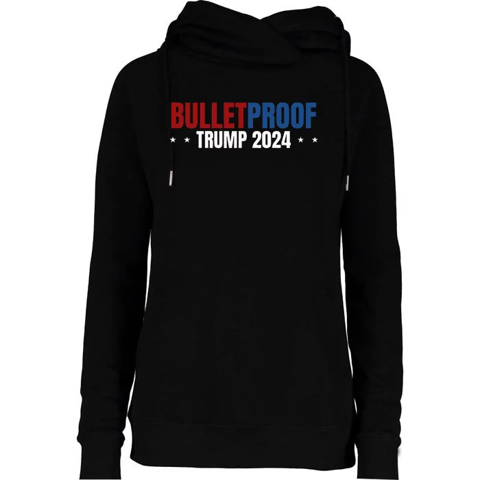 Trump 47 Patriotic Womens Funnel Neck Pullover Hood