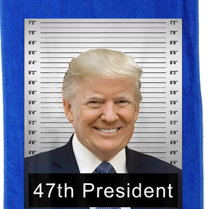 Trump 47th President 2024 Trump Mugshot Platinum Collection Golf Towel