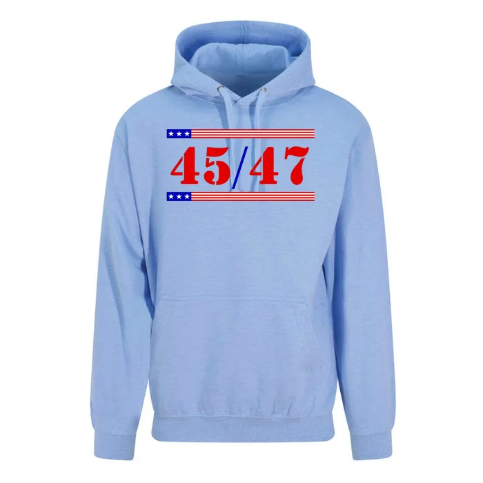 Trump 45/47 Trump 45 47 2024 Trump 2024 Unisex Surf Hoodie