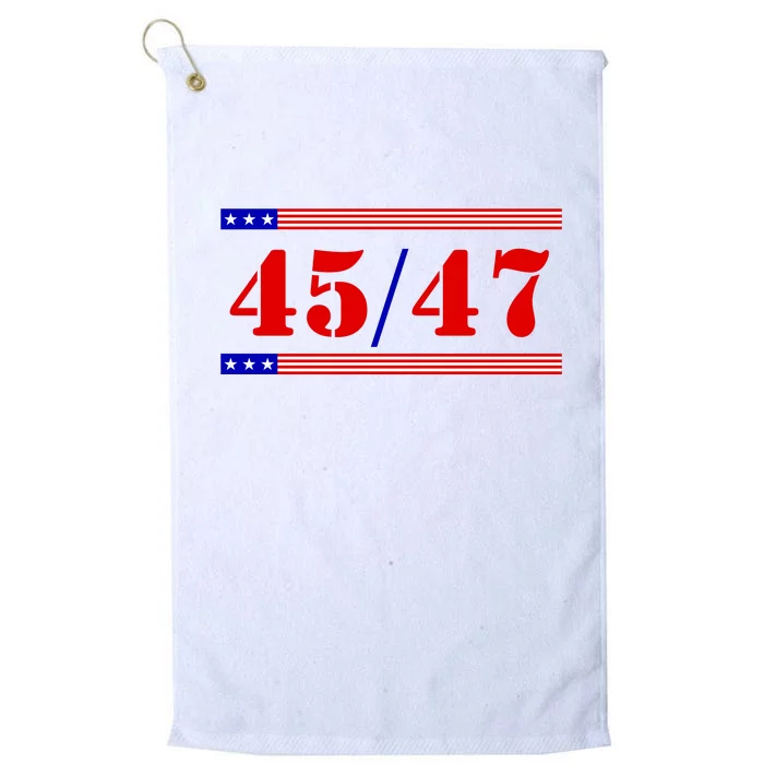 Trump 45/47 Trump 45 47 2024 Trump 2024 Platinum Collection Golf Towel