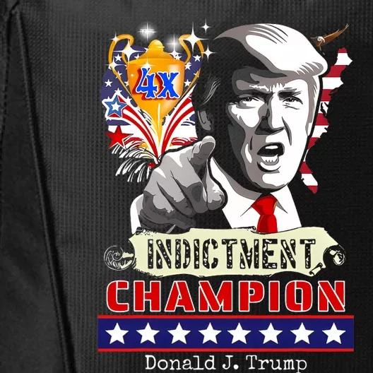 Trump 4 Time Indictment Champ City Backpack