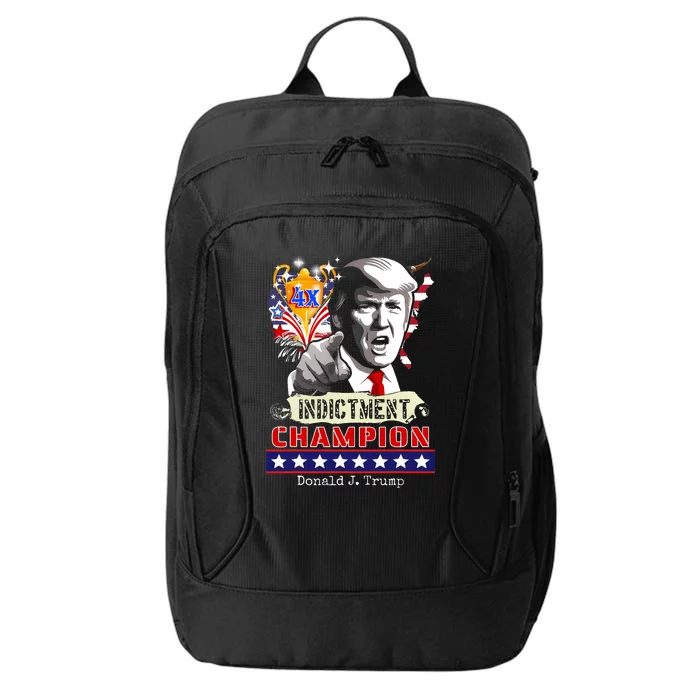 Trump 4 Time Indictment Champ City Backpack