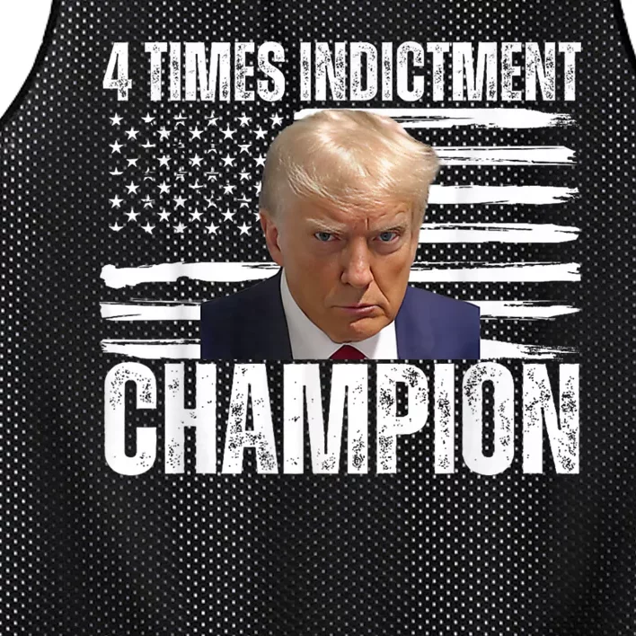 Trump 4 Time Indictment Champion Champ Not Guilty 2024 Mesh Reversible Basketball Jersey Tank