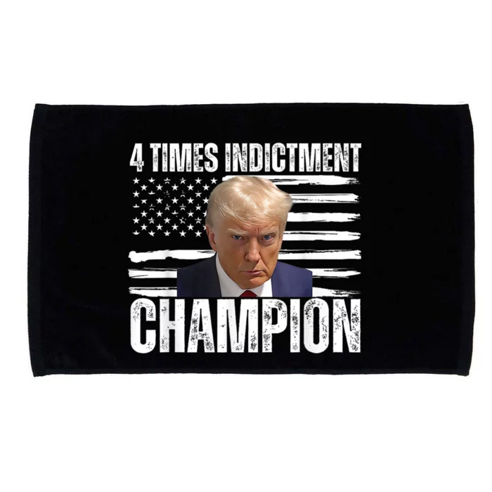 Trump 4 Time Indictment Champion Champ Not Guilty 2024 Microfiber Hand Towel