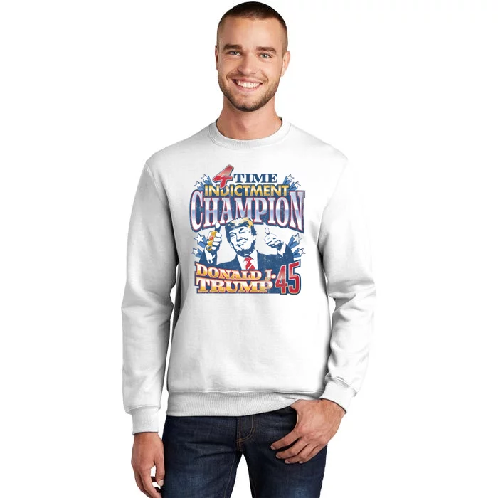 Trump 4 Time Indictment Champion Champ Not Guilty 2024 Sweatshirt