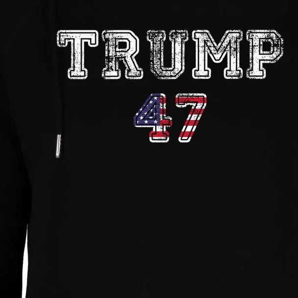 Trump 47 Trump Republican Womens Funnel Neck Pullover Hood