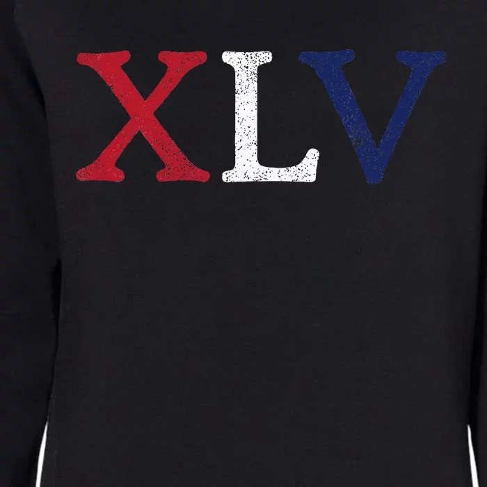 Trump 45 Xlv Roman Numerals Presidential Republican Womens California Wash Sweatshirt