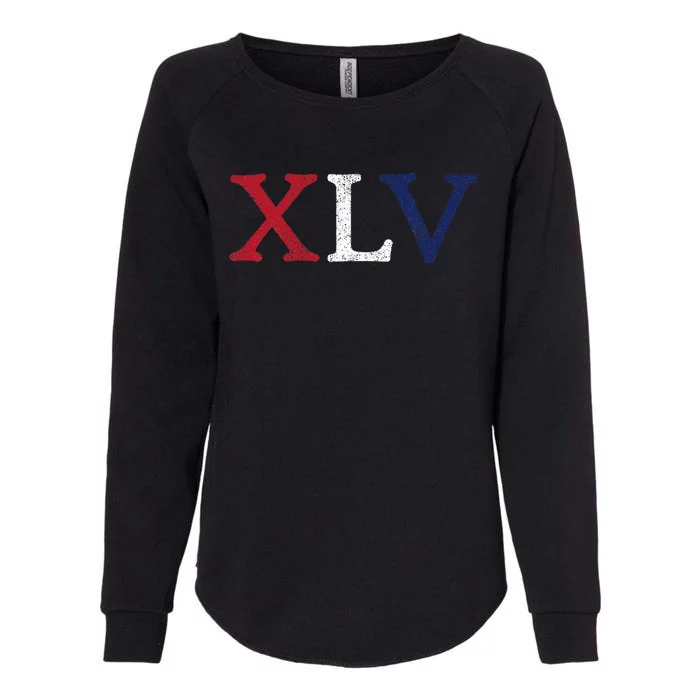 Trump 45 Xlv Roman Numerals Presidential Republican Womens California Wash Sweatshirt