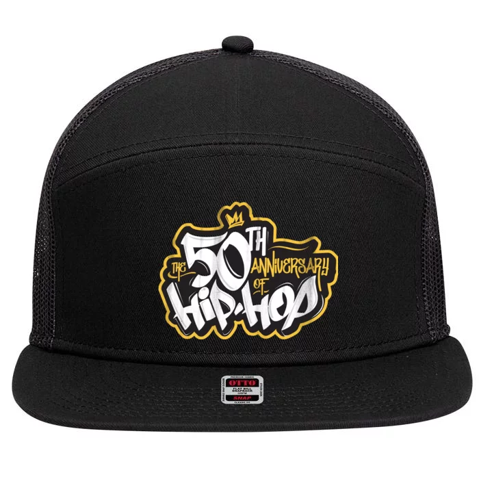 The 50th Anniversary Of Hip Hop 7 Panel Mesh Trucker Snapback Hat