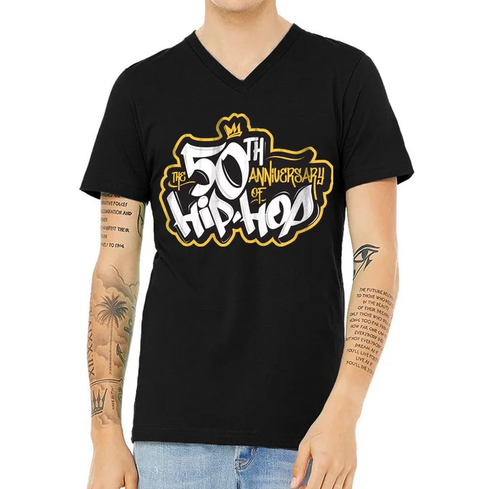 The 50th Anniversary Of Hip Hop V-Neck T-Shirt