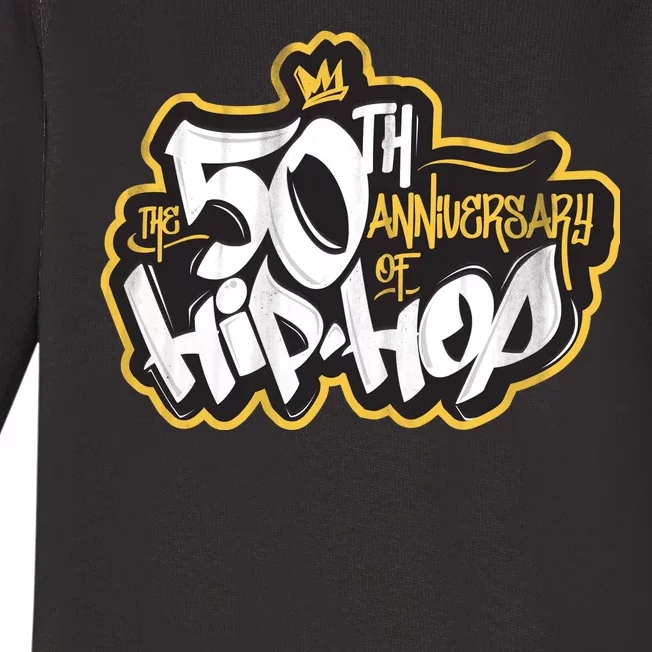 The 50th Anniversary Of Hip Hop Baby Long Sleeve Bodysuit