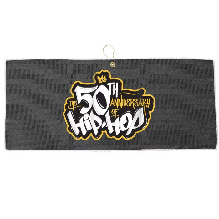 The 50th Anniversary Of Hip Hop Large Microfiber Waffle Golf Towel