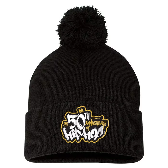 The 50th Anniversary Of Hip Hop Pom Pom 12in Knit Beanie