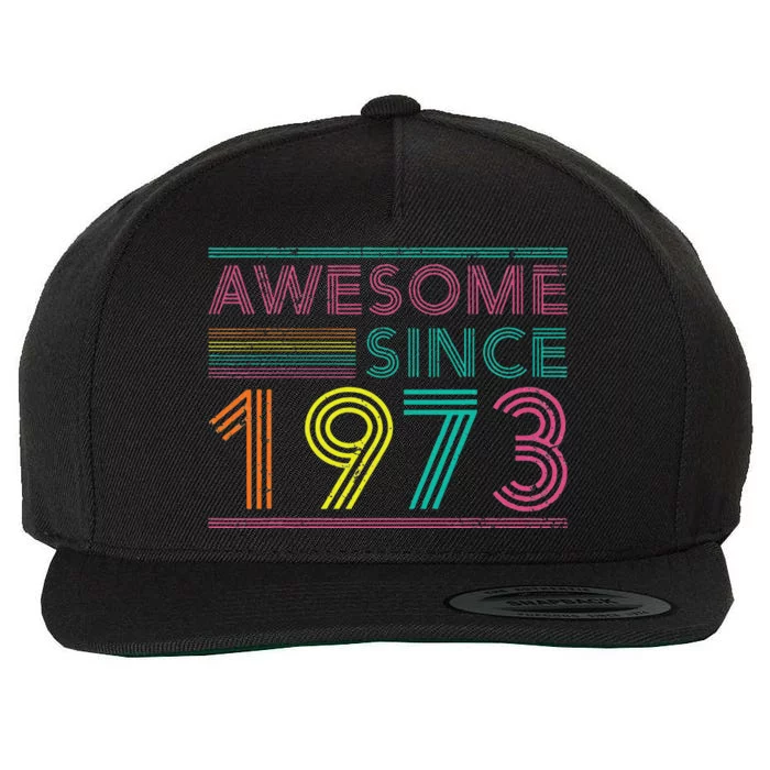 Turning 50 Birthday Decorations 50th BDay 1973 Birthday Love Wool Snapback Cap