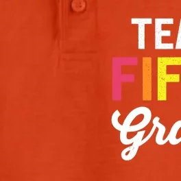 Team 5th Fifth Grade Teacher Back To School Dry Zone Grid Performance Polo