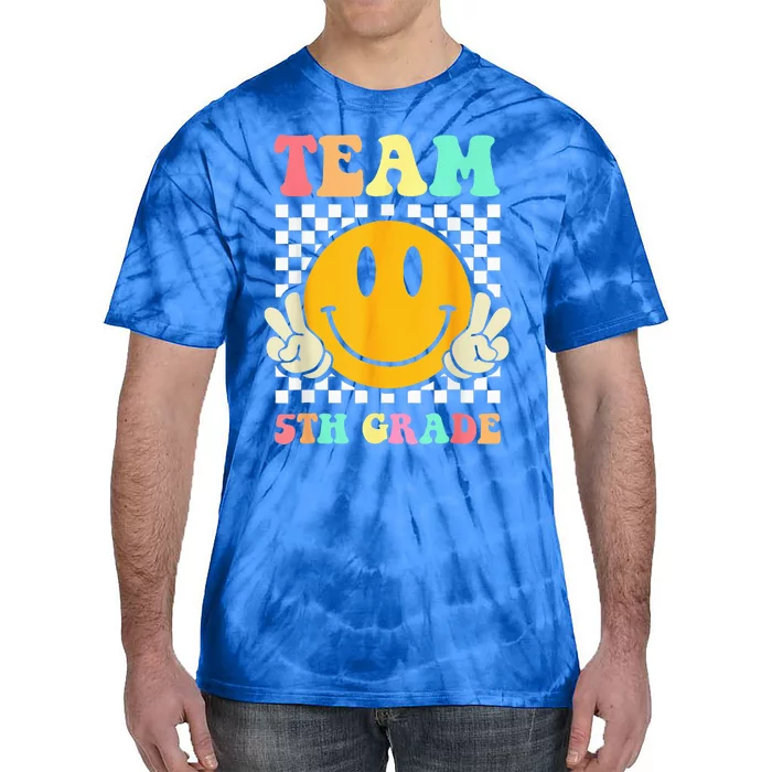 Team 5th Grade Squad Fifth Teacher Student Back To School Tie-Dye T-Shirt