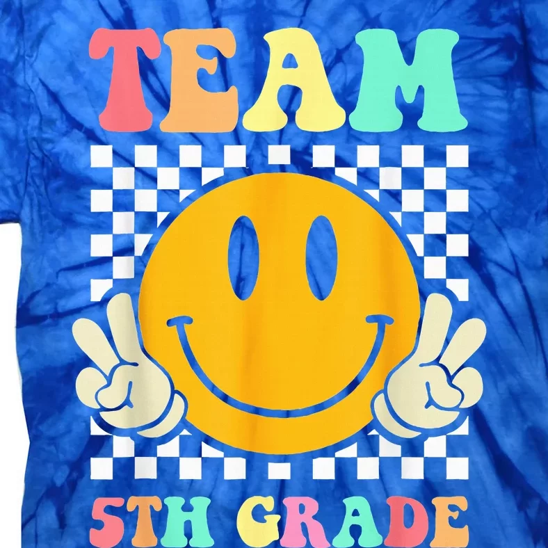 Team 5th Grade Squad Fifth Teacher Student Back To School Tie-Dye T-Shirt